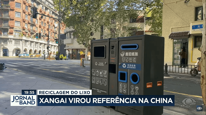 Xangai vira referência na China em reciclagem do lixo