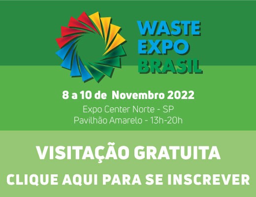 Waste Expo Brasil 2022 de 8 a 10 de novembro o Expo Center Norte SP